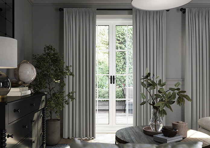 Menton, Stone Grey - Made to Measure Curtains - Image 3